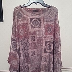 Nally & Millie Purple and Pink Boxy Tunic